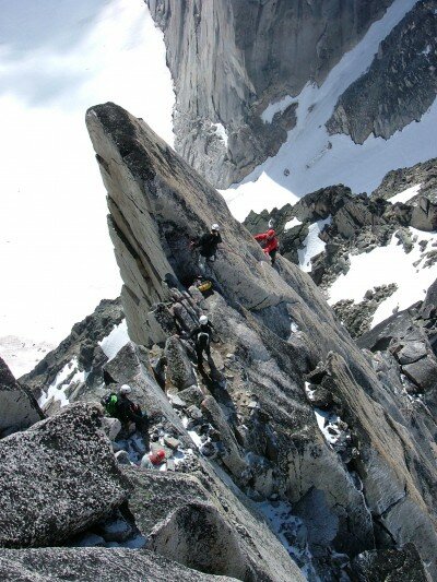 Alpine Rock Climbing at it's finest in the Bugaboos